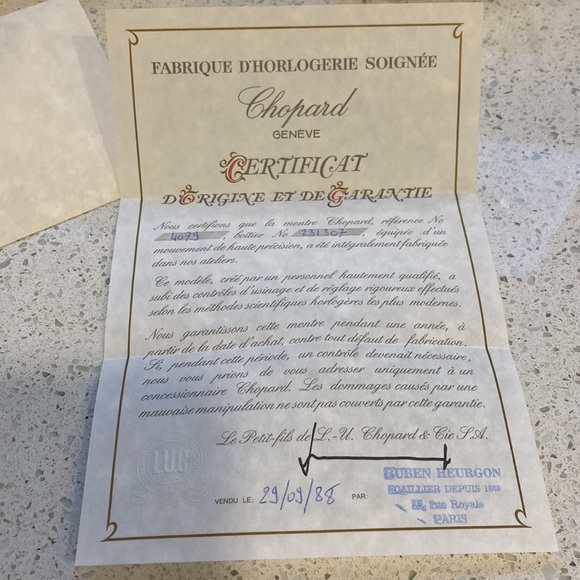 Chopard happy diamonds 18K gold watch - Picture 11 of 12